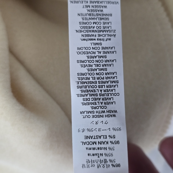 Alo Yoga Accolade Straight Leg Sweatpants Beige Tan High Rise Modal Fleece M NEW - Picture 9 of 9